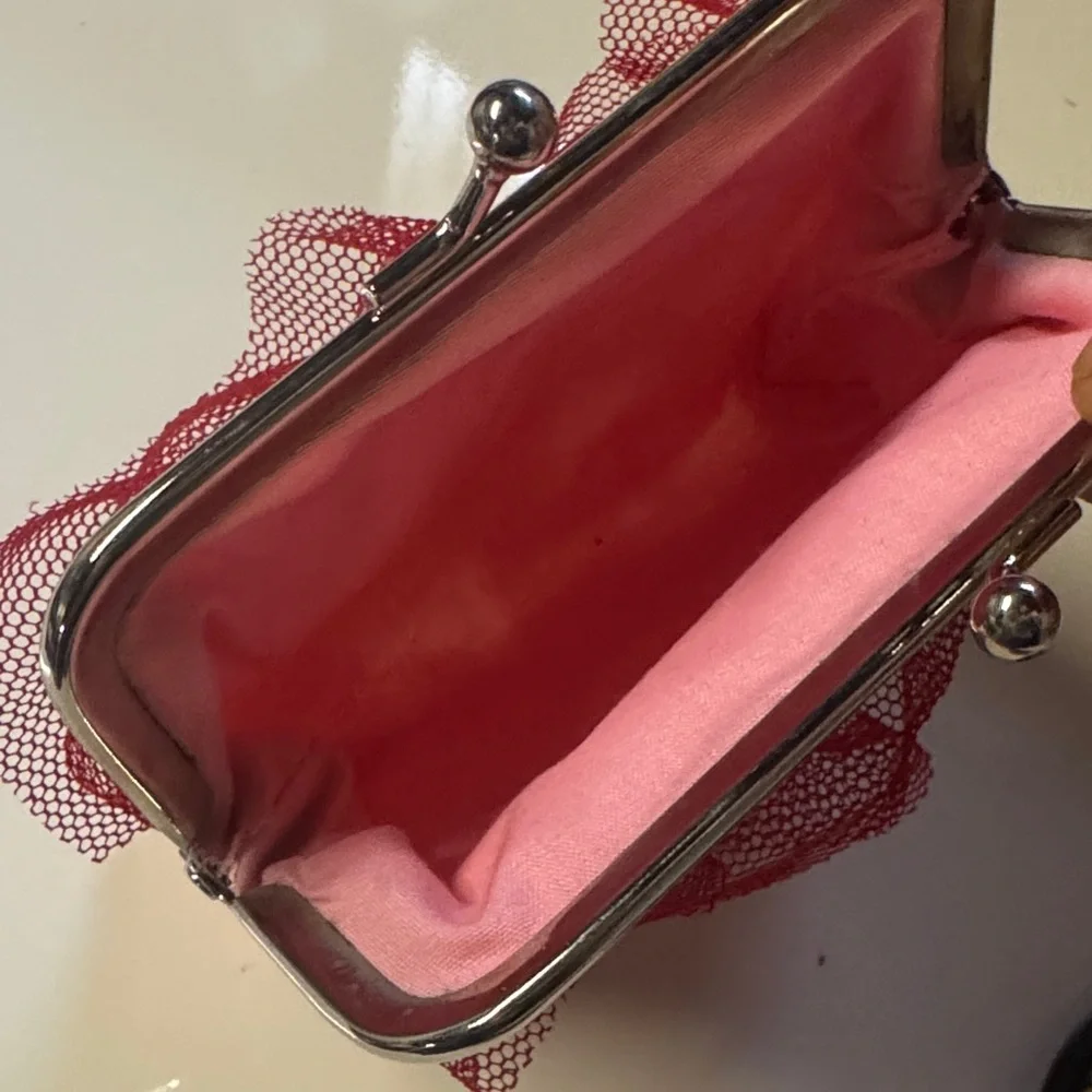 Leaping Bunny print cotton makeup pouch /  Coin Purse